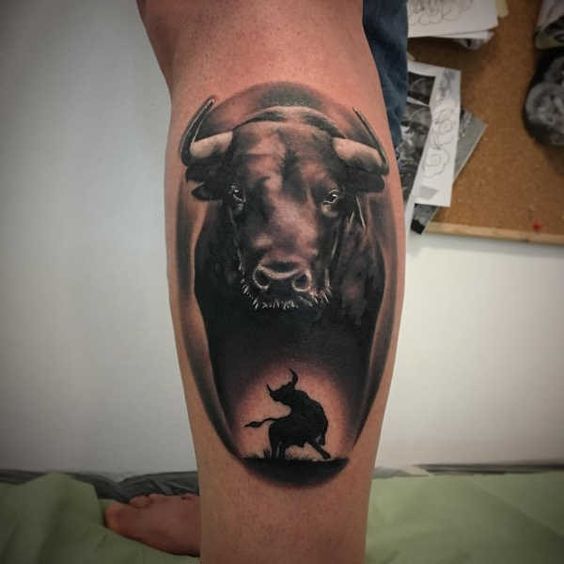 татуировка бык