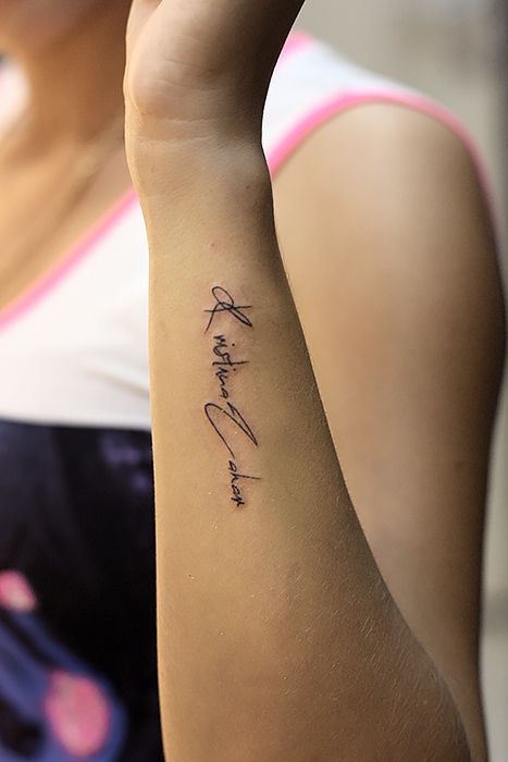Именные татуировки (фото) - индивидуальность на вашей коже