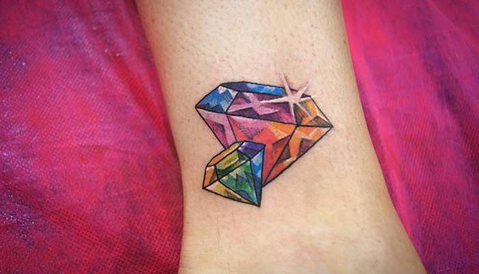 Татуировка бриллианты