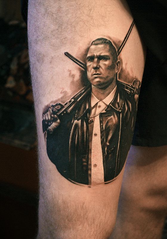 Татуировка портрет - Большой Крис сделать в Москве по фото или эскизу