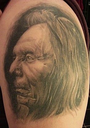 Татуировка портрет Индейца