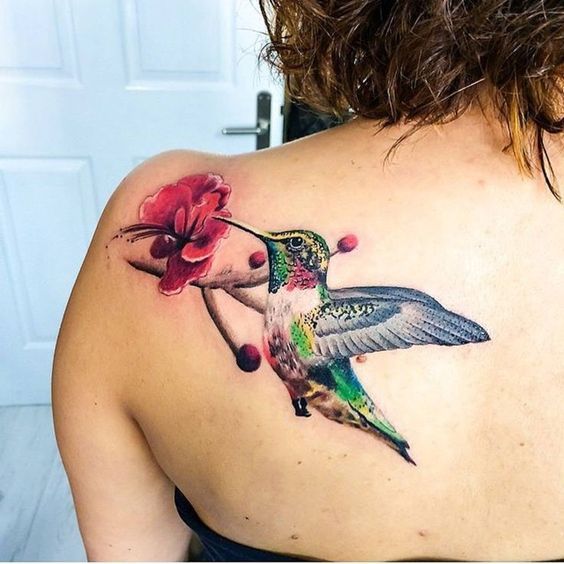 татуировка колибри