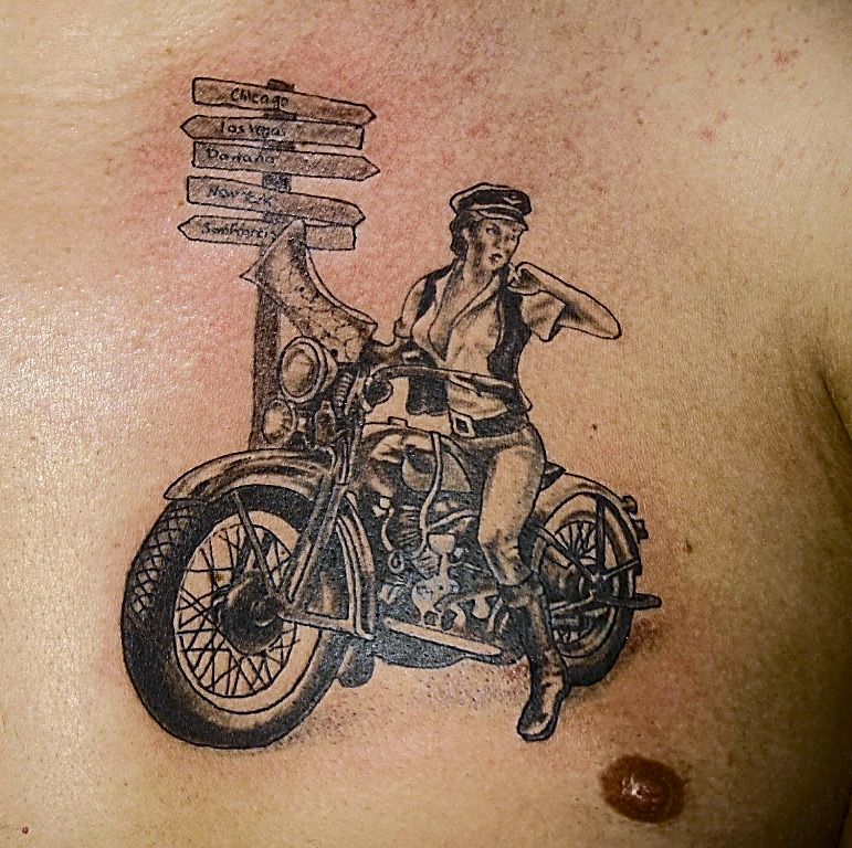 Татуировка Мотоцикл