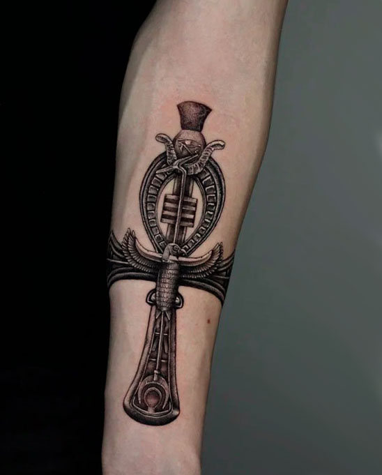 Тату Анкх: значение и фото татуировок с египетским крестом