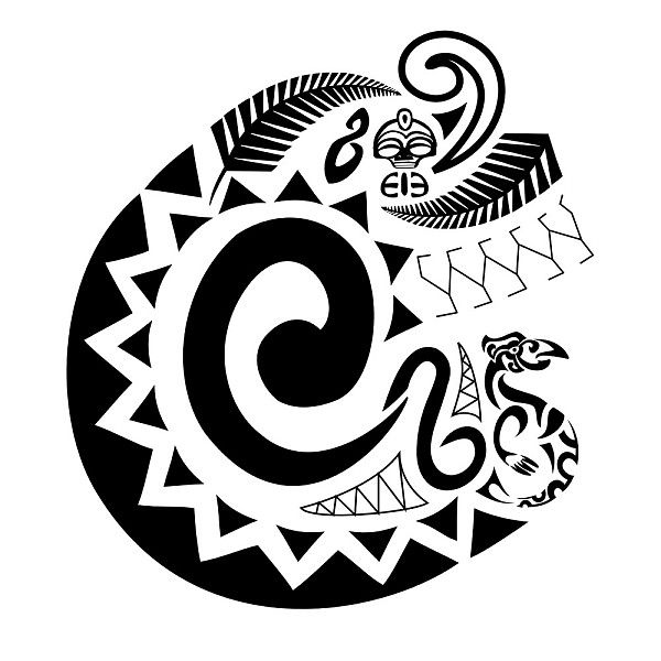 Эскиз татуировки Полинезия миф
