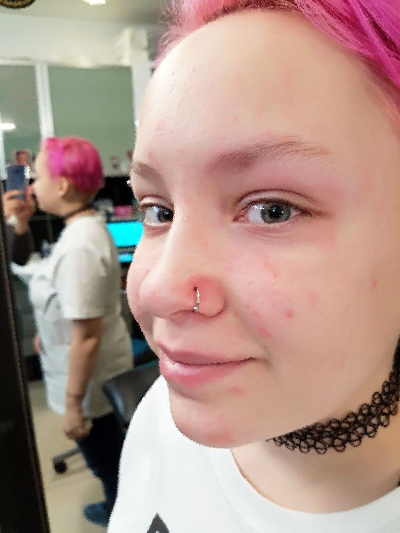 Настя прокол носа