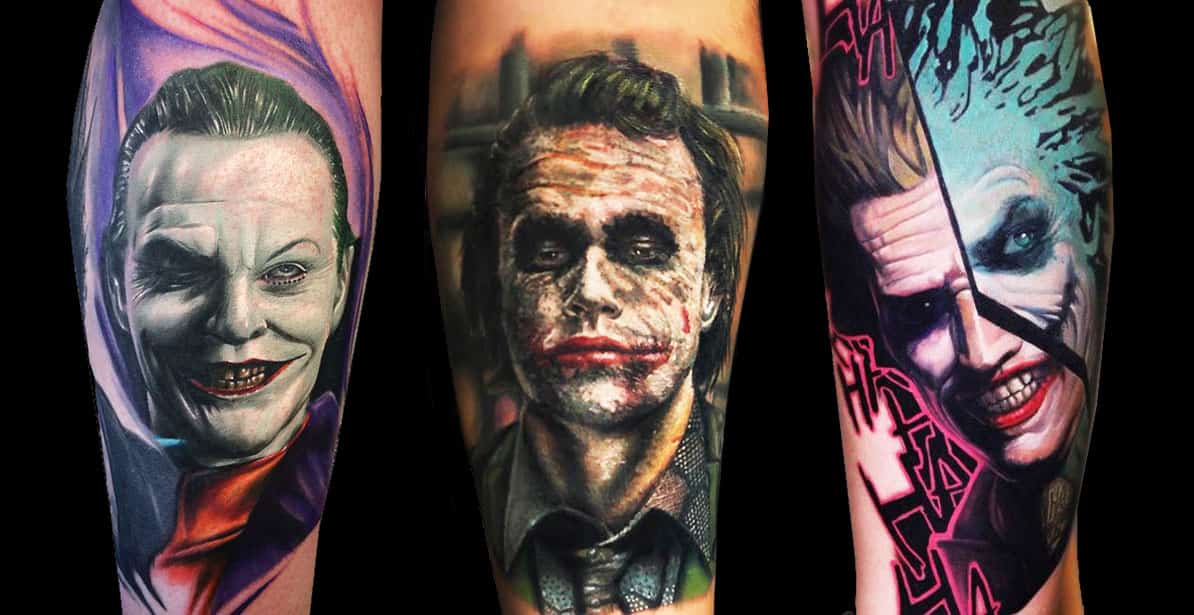 Татуировки с изображением Джокера стали очень популярна среди парней и деву...