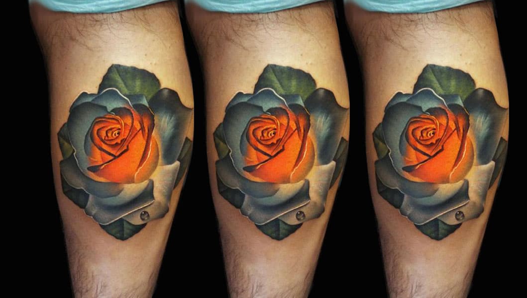 Розы в татуировках: значение для мужчин