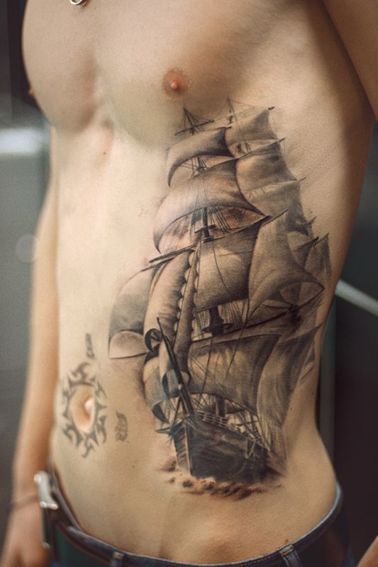 Татуировка корабль