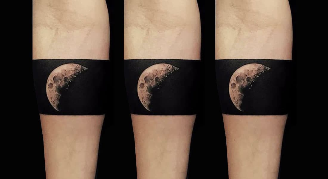 Сделать татуировку луны, найти красивые фото и примеры с тату в виде луны м...