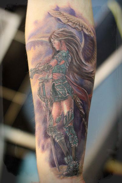 Татуировка Девушка Воин