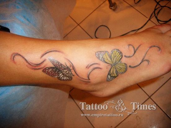 Татуировка бабочек