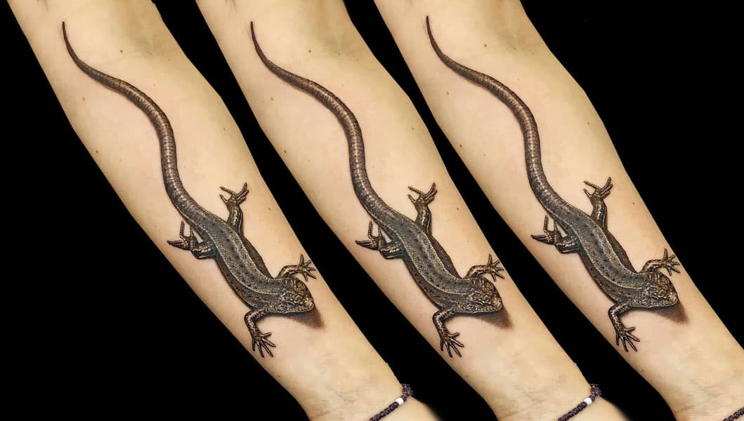 Фото идеи татуировок с ящерицей