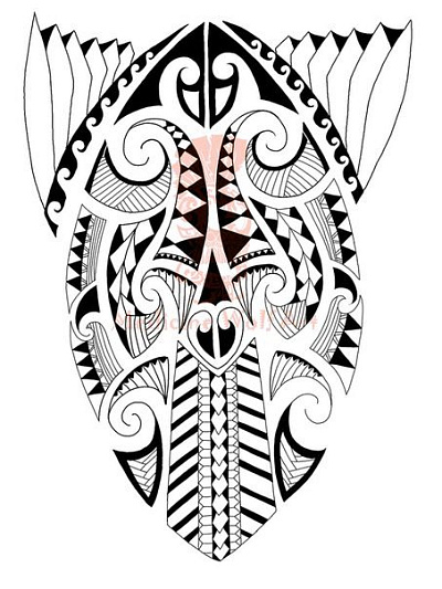 Эскиз орнамент стиль полинезия