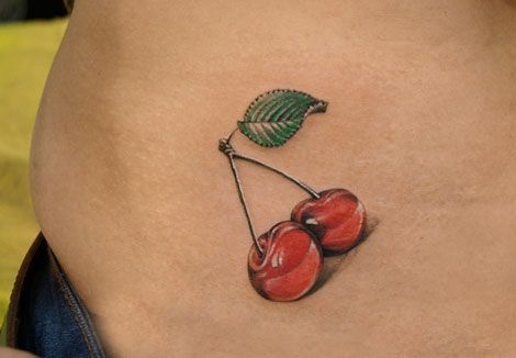 татуировка вишня