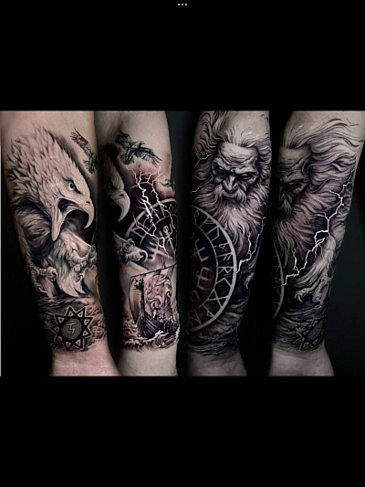 Тату скандинавия на руке