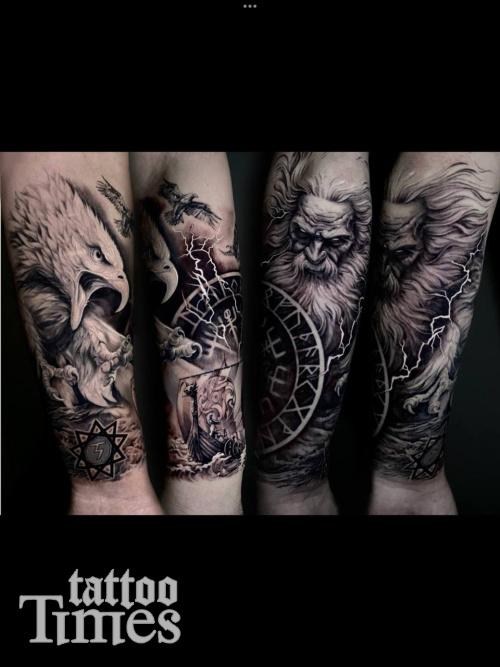 Тату скандинавия на руке