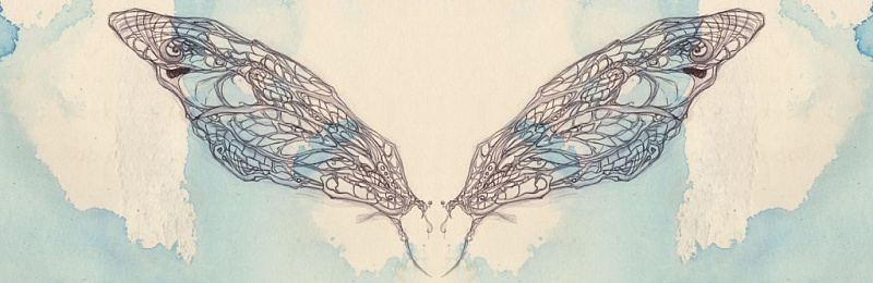 Женская тату крылья стрекозы