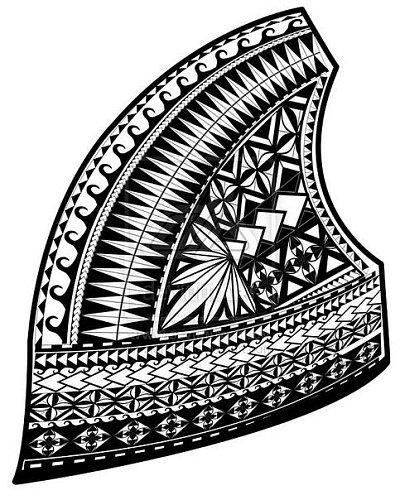 Эскиз татуировки в полинезийском стиле