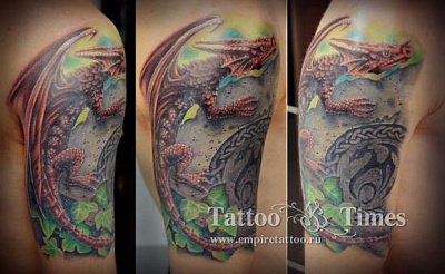 Татуировка для мужчин дракон