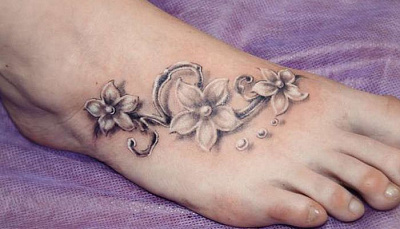 Татуировка "цветы"