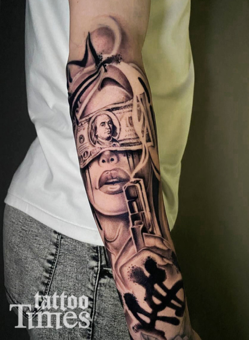 Тату портрет чикано