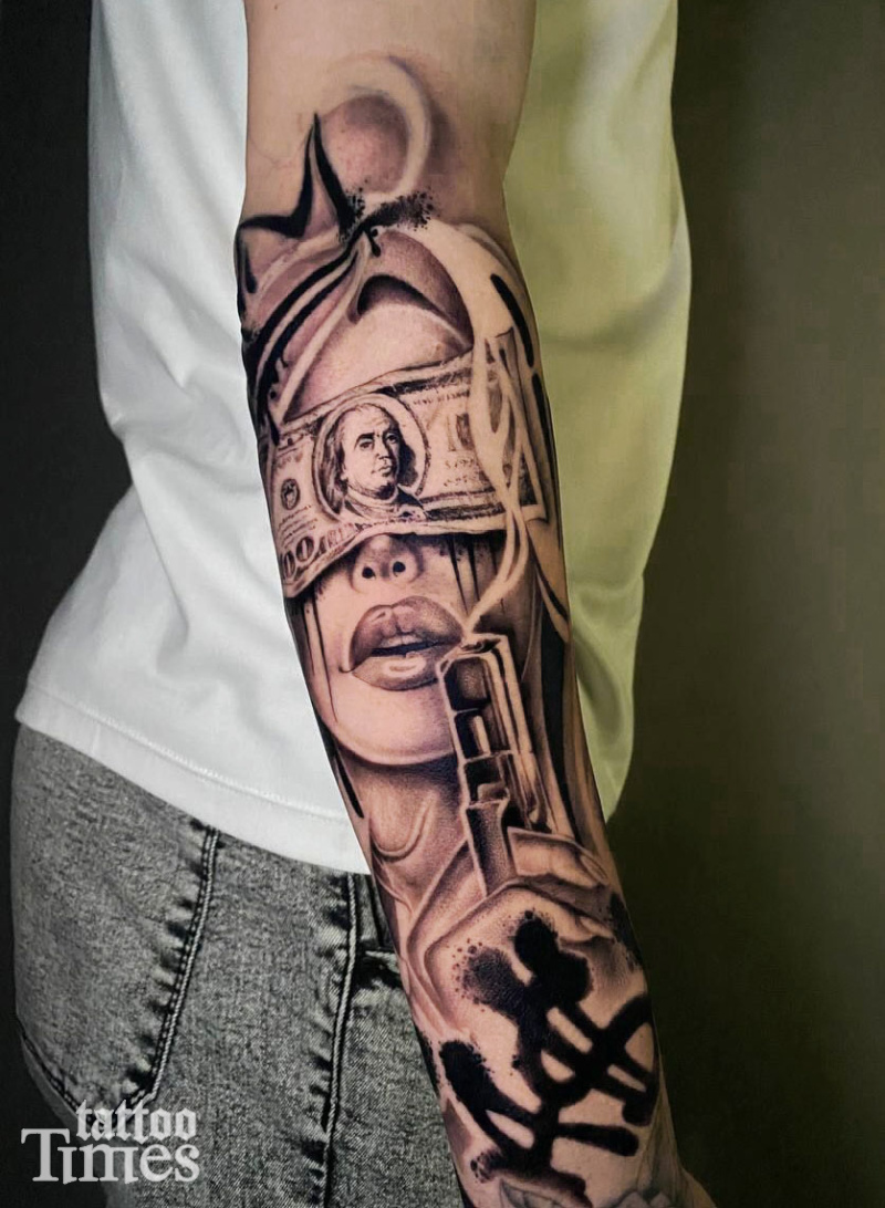 Тату портрет чикано