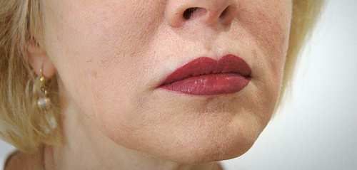 Татуаж полная растушевка губ