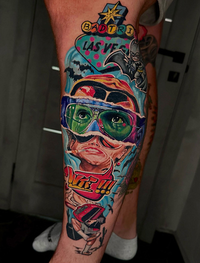 Тату страх и ненависть в Лас Вегасе