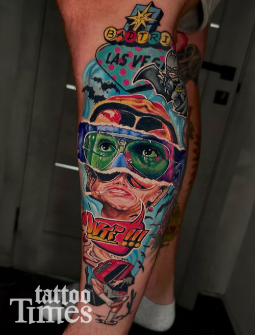 Тату страх и ненависть в Лас Вегасе