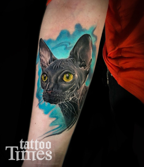 Тату портрет сфинкс