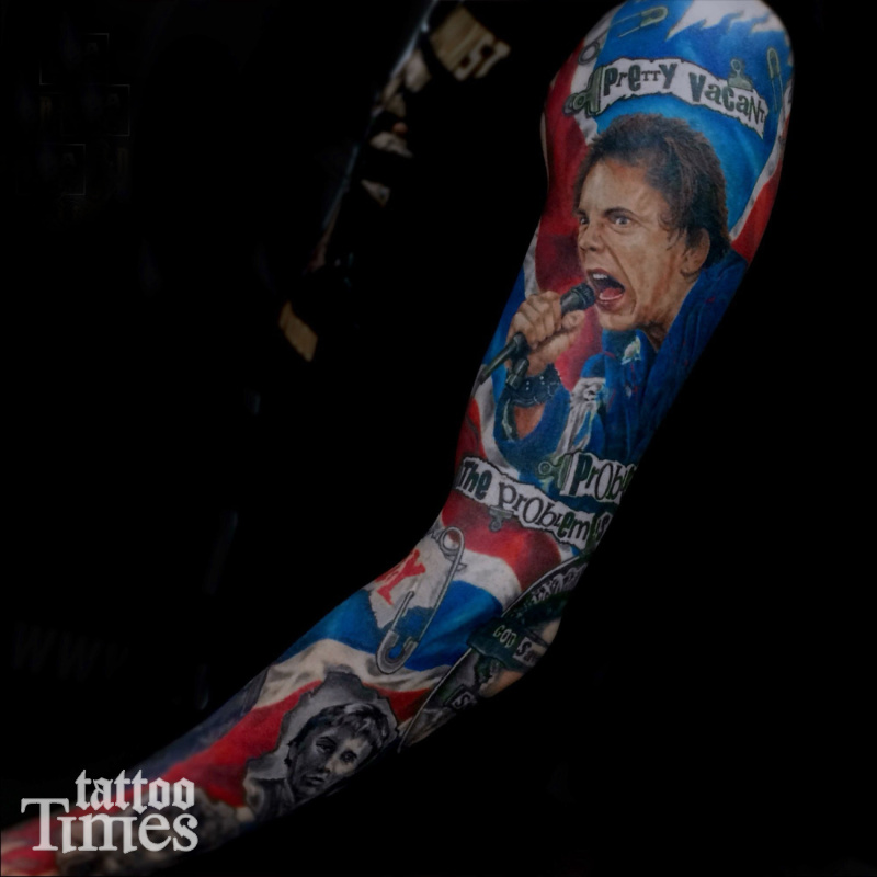 Тату рукав Sex Pistols