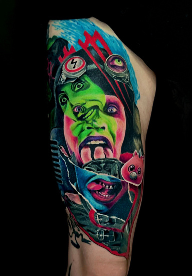 Тату Мерилин Менсон