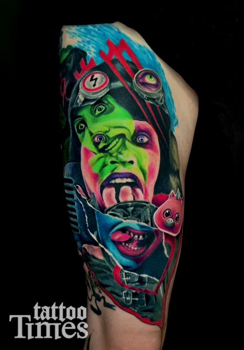 Тату Мерилин Менсон