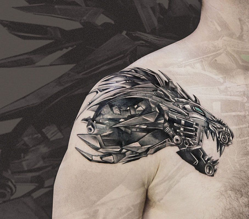 Тату лев биомеханика