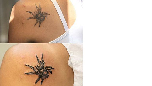 Обновление татуировки "Паучок"