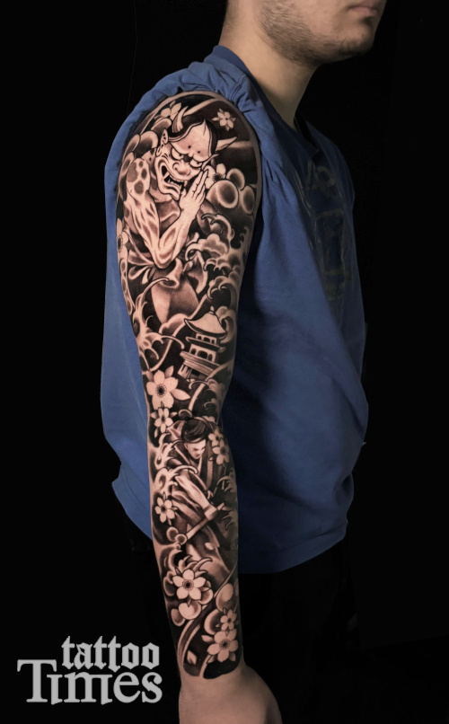 Тату японский рукав