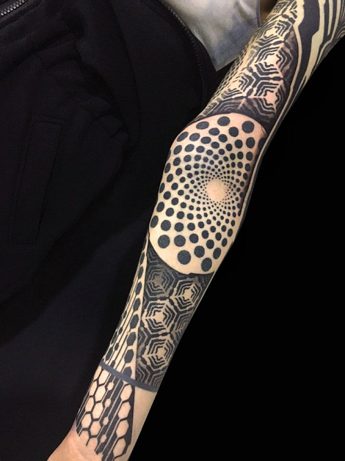 Тату мандала паттерн