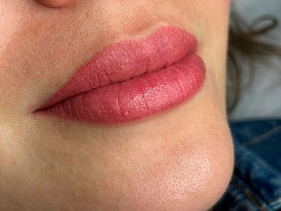 Перманентный макияж губ работа 7