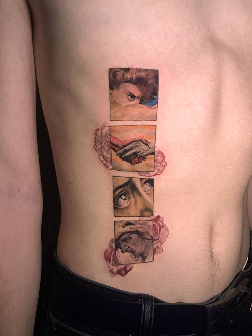 Тату картины Микеланжело