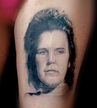 Татуировка портрет женщины