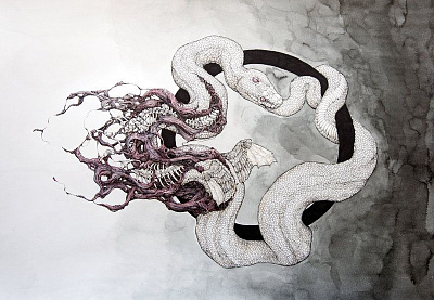 Эскиз змей уроборос