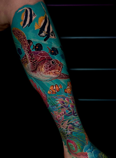 Тату морской рукав