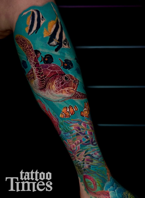 Тату морской рукав