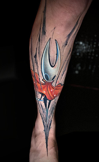 Тату персонаж Hollow Knight