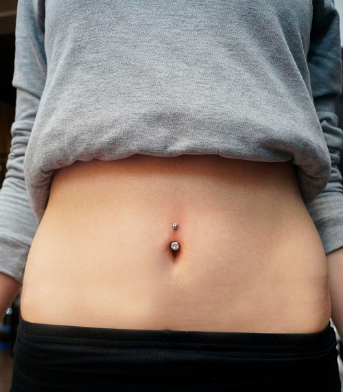 Пирсинг пупка 5