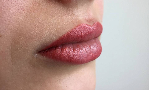 Перманент губ полная растушовка 3D объем 3