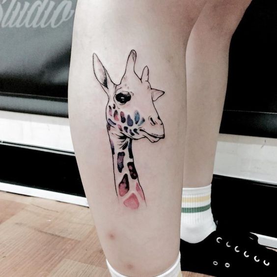 татуировка жираф