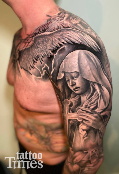 Тату дева Мария