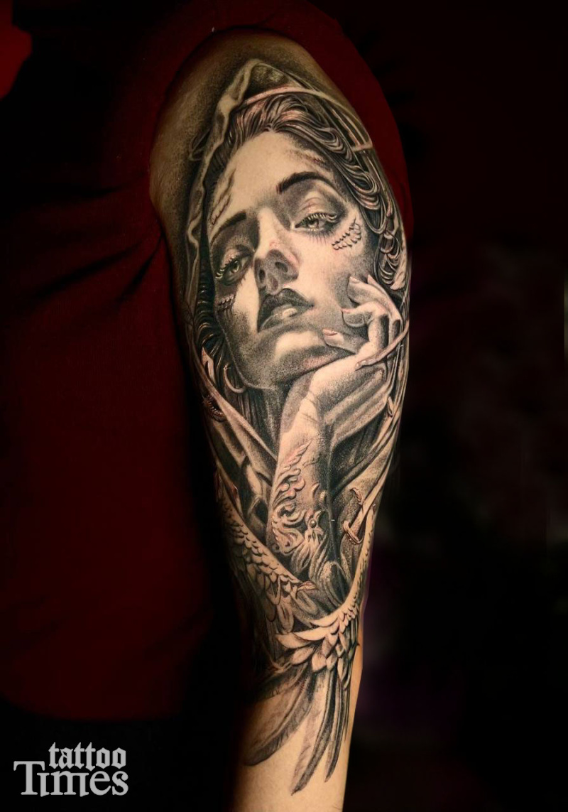 Тату портрет барокко 